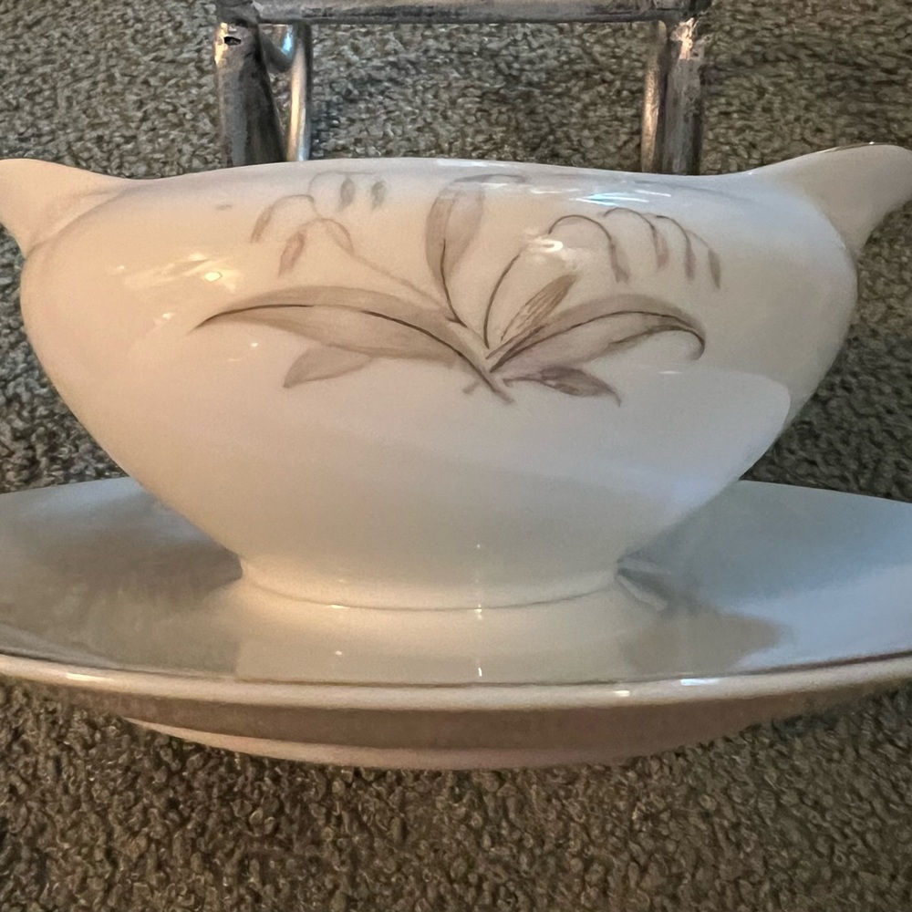 Vintage Kaysons Golden Rhapsody 1961 Fine China Gravy Boat EUC